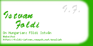 istvan foldi business card