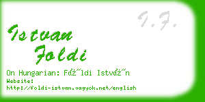 istvan foldi business card